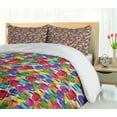 thumbnail image 5 of Ambesonne Colorful Duvet Cover Sets, Vintage Coffee House, 2-King, Multicolor, 5 of 7