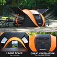 thumbnail image 7 of AOPEC Pop Up Camping Tent, 2/4/6 Person Instant Tent Waterproof PU4500mm, Spacious Ventilated Camping Tent with Front Porch, Quick Setup Lightweight Portable for Outdoor Camping Hiking Beach, 7 of 7