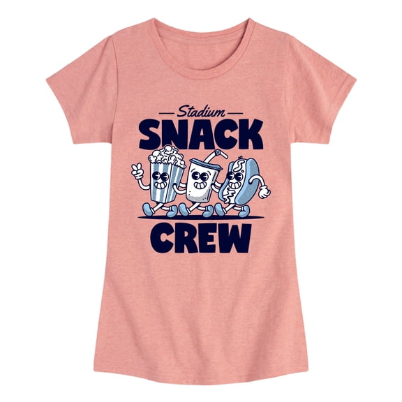 Instant Message - Stadium Snack Crew Fitted Short Sleeve Graphic T-Shirt