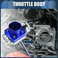 thumbnail image 2 of Unique Bargains 1 Pcs Universal 65mm/2.56" Silver Tone Blue Aluminum Alloy Car Throttle Body Assembly, 2 of 6