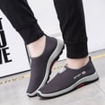 thumbnail image 2 of Zapatos de hombre de moda cómodos de malla transpirables zapatillas casuales zapatos de lona perezosos coreanos, 2 of 4