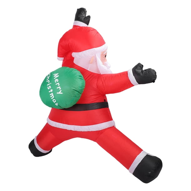 8.2 Pies Navidad Inflable Santa Claus Decoraciones Al Aire Libre Navidad Santa Colgante Colgable Con Luces LED Para La Decoración De La Fiesta Del Césped Del Patio De
