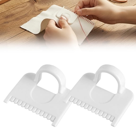 Edge Stitch Lock & Sewing Templates for Even Stitching, 2026 New Edge Stitch Lock and Sewing Gauge Stitch Guide for Hand Sewing Lockranding Tool, Quilting Hemming DIY Sewing Projects (2)