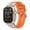 Orange, variant on TECH CIRCLE Style Stainless Steel Fluorine Rubber Watch Strap for Apple Watch 42/44/45/49mm,Shockproof Bezels Exercise Band For iWatch Ultra1/2 Series 9 8 7 6 5 4 3 2 1 SE Women Men Watch Band,Orange