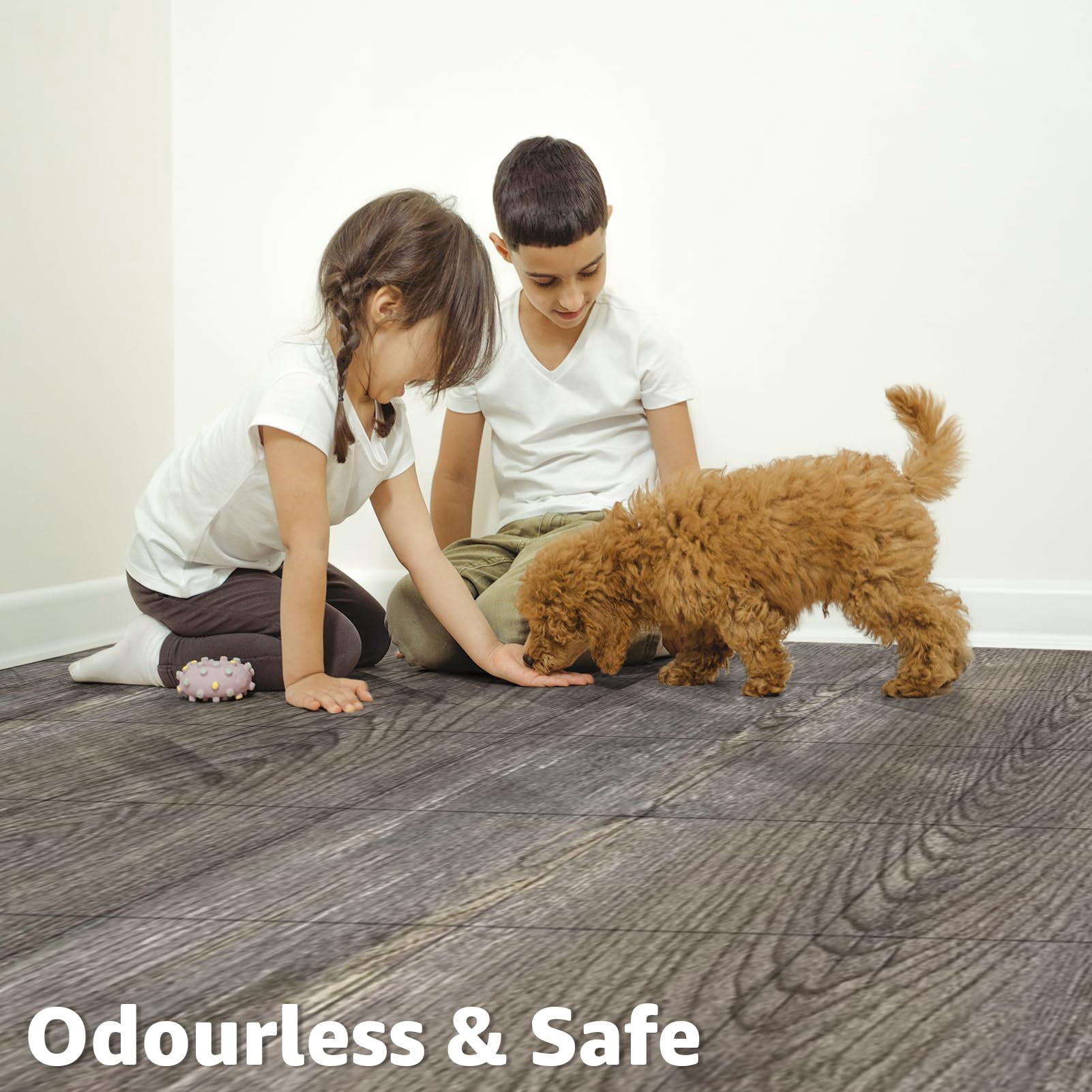 Peel And Stick Vinyl Floor Tiles 30-pack 12 X 12 Inch  Self Adhesive Waterproof Flooring Wood Planks For Kitchen Dining Room Bedrooms Cover 30 Sq. Ft Dark Brown Oak