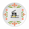 Brazil Carnival World Event Flower Ceramics Plate Tableware Dinner Dish