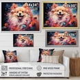 thumbnail image 4 of Designart "Playful Pomeranian Moments I" Animals Dog Floater Framed Wall Decor, 4 of 5