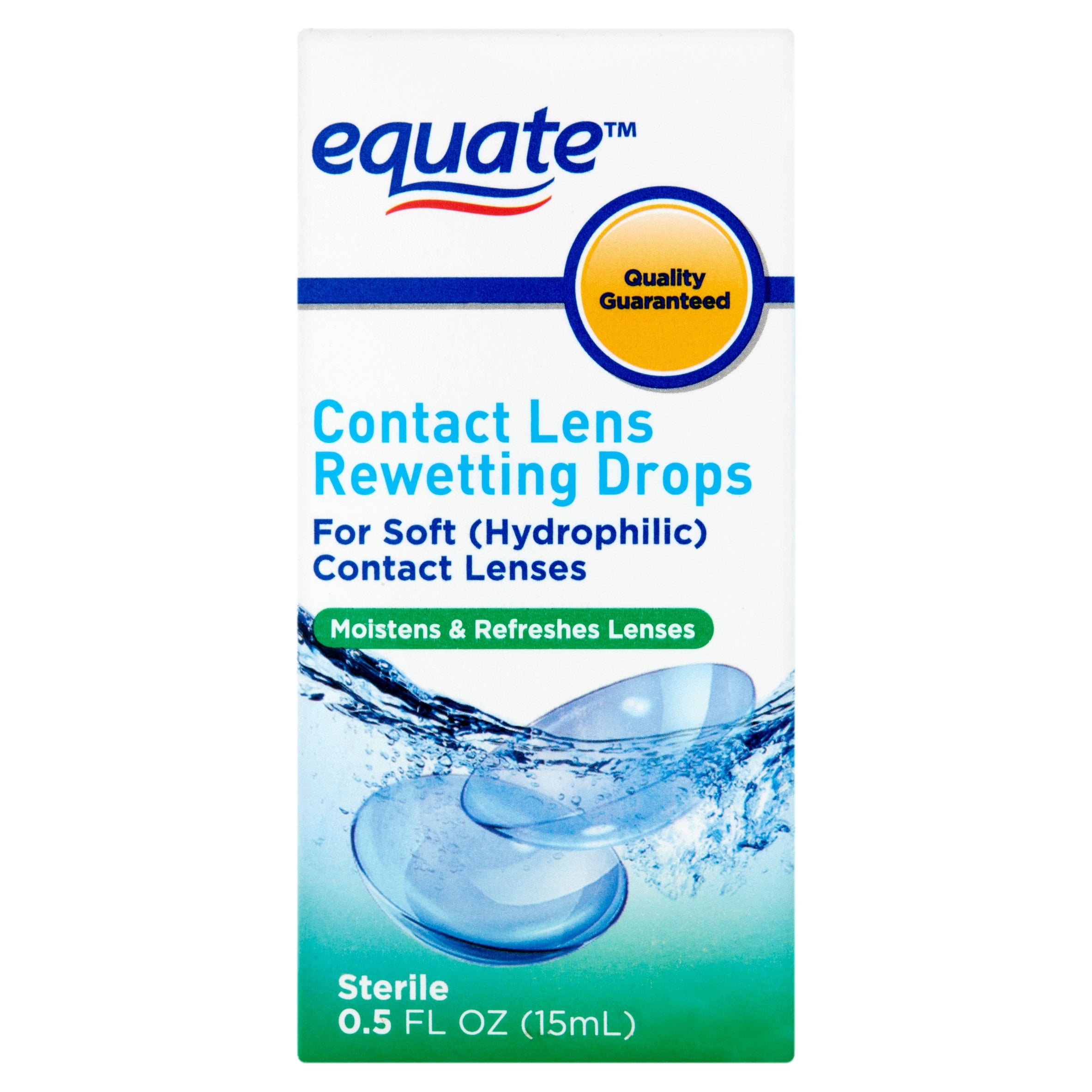 Equate Contact Lens Cleaner Rewetting Drops , 0.5 Oz