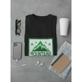 thumbnail image 3 of "Mountains Are Calling And I Must Go" Quote And Graphic Men Black T-Shirt, Male Medium, 3 of 4
