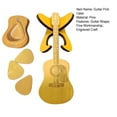 thumbnail image 7 of Wooden Acoustic Guitar Pick Box with Stand Guitarist Musician Wood Engraved Picks Storage Case Guitar Pick Holder, 7 of 7