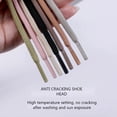 thumbnail image 3 of Round Sneaker Shoelaces Tightly Woven Polyester Does Not Snag Black 1 Pair, 3 of 9
