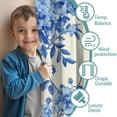 thumbnail image 3 of Blackout Kids Curtains,Blue Pioneer Flower and Bird Childrens Insulated Curtains Set Of 2,Bedroom Essentials,Toddler Room Decor 42x54in(106x137cm), 3 of 4