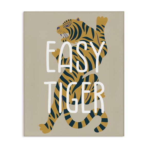 Stupell Industries Southwestern Neutral Easy Tiger Canvas Art, 16 x 20, by Lil' Rue