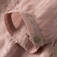 thumbnail image 4 of Tops for Women Trendy Womens Mid Sleeve Shirts Womens Casual Short Sleeve Tops Lady Workout Sports T Shirts Women Snow Long Shirt Baseball Shirt Mom Ladies Long Fall Short Fitted Pink M, 4 of 5