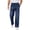 Dark Blue-03, variant on Men's Elastic Waist Jeans Straight Leg Denim Y2K Casual Pants with Patch Pockets for Work & Streetwear