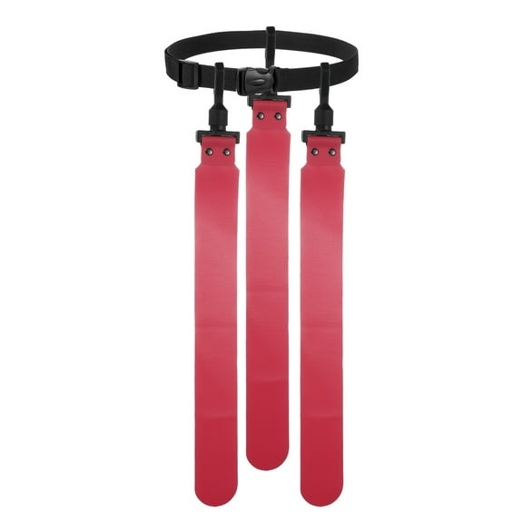 Uxcell Flag Football Set, Adjustable Flag Football Belt with 1 Belt and 3 Flags  Easy Tear Away for Men Women Players Training Competition (Rose Pink)