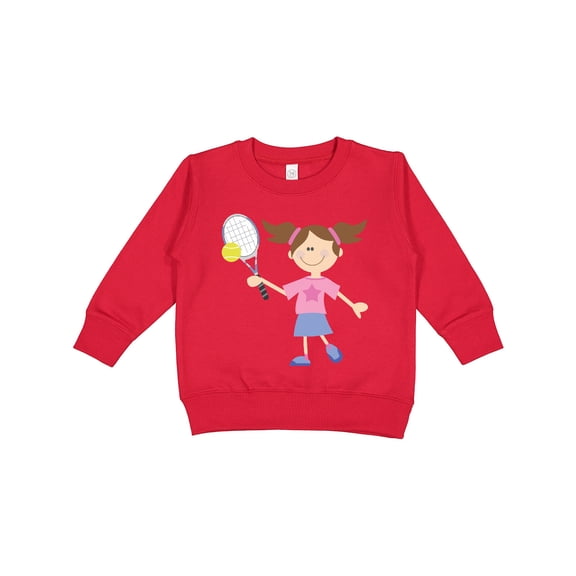 Inktastic Tennis Girl Toddler Sweatshirt