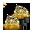 thumbnail image 1 of Guirnaldas de luces solares para exteriores [paquete de 2], 30 M, 300 luces LED para exteriores e interiores, IP65, impermeables, 8 modos intermitentes, luz decorada, para jardín, hogar P, 1 of 5