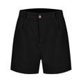 thumbnail image 5 of TTUHYWXI Women's Mid-Rise 5 Inch Inseam Khaki Short Dressy Casual Summer Work Trouser Shorts (Black, XL), 5 of 5