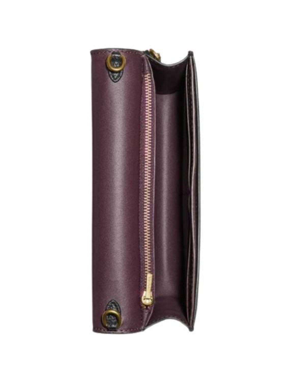 Coach foldover crossbody clutch cheap in polished pebble leather