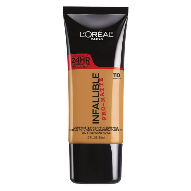 L'Oréal Paris Pro- Matte Foundation| Oil-Free, Lightweight, Longwear Face Makeup Up to 24hr