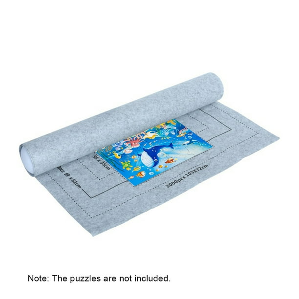 Tapis De Puzzle En Feutre Enroulable – 3 Tailles Jusqu’à 3000 Pièces, Tube Gonflable, Sac De Rangement Inclus