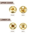 thumbnail image 5 of Uxcell 72 Set Sew-on Snap Buttons 7mm Metal Snap Fastener Buttons, Gold, 5 of 7