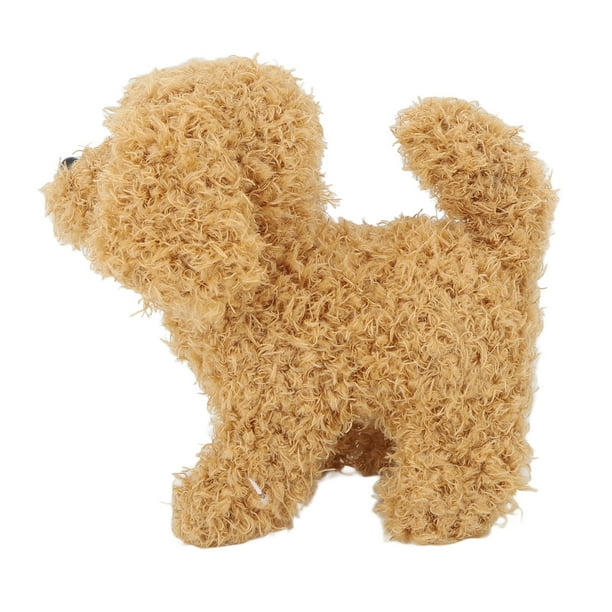 Juguete Interactivo Electrónico, Cachorro De Peluche Emulacional, Funciona Con Pilas, Ladra, , Corto, Pelusa, Menea La Cola, Encantador Para Niños