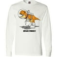 thumbnail image 3 of Inktastic Space Force Dinosaur Astronaut Long Sleeve T-Shirt, 3 of 5