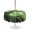 Green, White, Lime, variant on Outdoor Tablecloth with Umbrella Hole for Patio/Picnic/Party/Camping, Ancient Tree Waterproof Table Cloth Rectangle Table Cover Washable, Zen Mystical Green Lush Forest Nature (60"x 84")