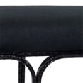 thumbnail image 4 of Pemberly Row Handmade Transitional Black Finish Upholstered Bench, 4 of 6