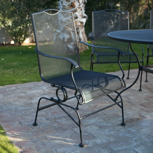 Belham Living Stanton Wrought Iron Coil Spring Dining Chair By