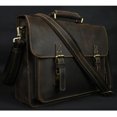 thumbnail image 2 of Crazy Horse-maletín Vintage de cuero genuino para hombre, bolso para ordenador portátil de 15 pulgadas, bolso de negocios para el trabajo, bandolera, bolso de mano, M088, 2 of 4