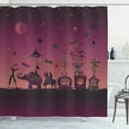 thumbnail image 1 of Circus Shower Curtain, Circus Crowd Travelling at Night Under Moon with Mermaid Flying Carpet and Centaur, Fabric Bathroom Set with Hooks, 69W X 70L Inches, Multicolor, by Ambesonne, 1 of 3