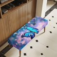 thumbnail image 3 of Whosucclay Butterfly Star Print Rectangle Bench Covers, Comfortable Dining Bench Slipcover Easy to Clean Bench Seat Furniture Protector Stain Resistant Bench Cushion Cover, 3 of 7
