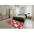 thumbnail image 5 of Ahgly Company Machine Washable Indoor Rectangle Transitional Red Area Rugs, 2' x 4', 5 of 7