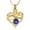 G/Blue, variant on Personalize I Love You Forever and Ever Print Love Infinity Stone Heart Urn Pendant Cremation Jewelry For Ashes Keepsake Memory Necklace For Ashes Of Loved One Beautiful Elegant Memorial Jewelry