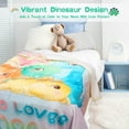 thumbnail image 5 of Dinosaur Blanket for Girls, Just A Girl Who Loves Dinosaurs Throw Blanket, Soft Kids Kawaii Blanket Dinosaurs Gifts for Birthday Christmas 50x60 inches, 5 of 6