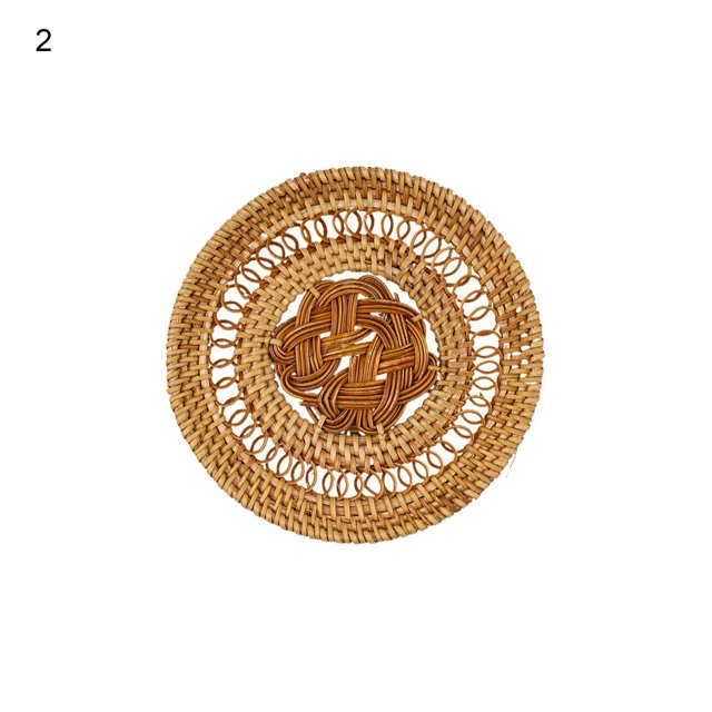 Lubelski Practical Anti-slid Place Mat Good Woven Handmade Rattan Dinner Mat for Home