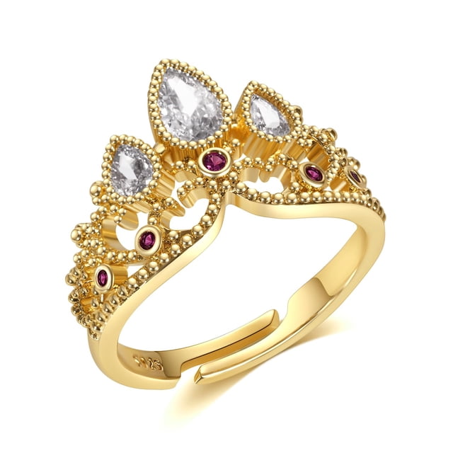 Anillo Botrinal Rapunzel Princess Crown Tangled Fans Jewelry
