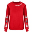 thumbnail image 6 of Nmnitkp Sweatshirt for Women Christmas Shirt for Womens Tops Plus Size Long Sleeve Holiday Tee Tops Red,L, 6 of 6