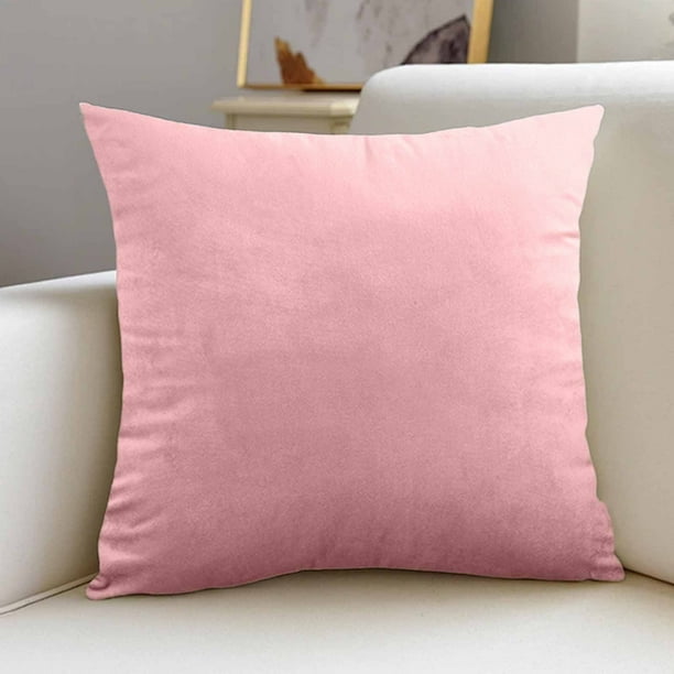 Apmemiss Clearance Velvet Throw Pillows 18x18" - Luxury Zippered Cushion Covers for Sofa & Chairs, Decorative Pillow with Hidden Zipper & Elastic Corners, Modern Home Decor
