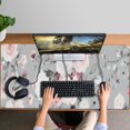 thumbnail image 4 of Long Mouse Pads for Desk,Pioneer Flower Floral Print Pattern Desk Mats on Top Of Desks, Desk Mouse Pad Extra Large with 3mm Non-Slip Base and Stitched Edge for Gaming,Office,Work,Home 47.3"x23.6", 4 of 6