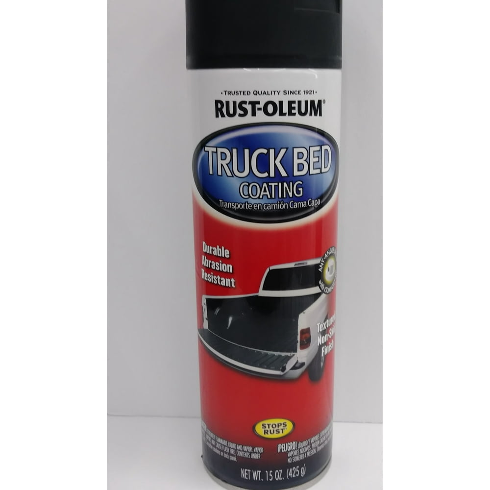 Black, RustOleum Truck Bed Spray Coating, 15 oz