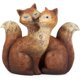thumbnail image 1 of Something Different - Adorno de Resina Diseño Familia de Zorros (Marrón), 1 of 2
