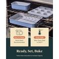 thumbnail image 6 of Caraway Nonstick Ceramic Bakeware Set (11 Pieces) - Baking Sheets, Assorted Baking Pans, Cooling Rack, & Storage - Aluminized Steel Body - Marigold, 6 of 6
