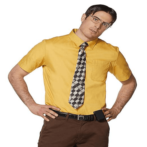 dwight the office yellow shirt