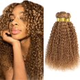 thumbnail image 1 of Hair Bundles Raivide Honey Blonde Kinky Curly de 22 pulgadas, 1 of 6