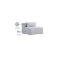 thumbnail image 2 of Meridian Furniture Cube Grey Durable Linen Modular Component, 2 of 7