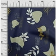 thumbnail image 2 of oneOone Cotton Poplin Navy Blue Fabric Abstracts Craft Projects Decor Fabric Printed By The Yard 56 Inch Wide, 2 of 6